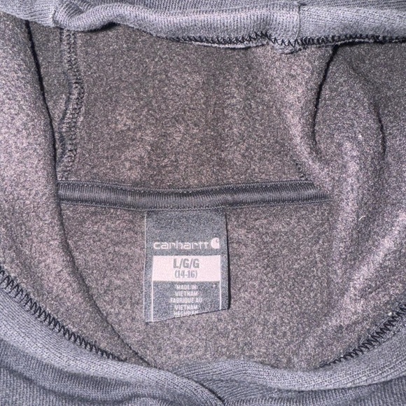 Boys Black Classic Carhartt
Pullover Hoodie Sweater Size Large - Picture 5 of 5